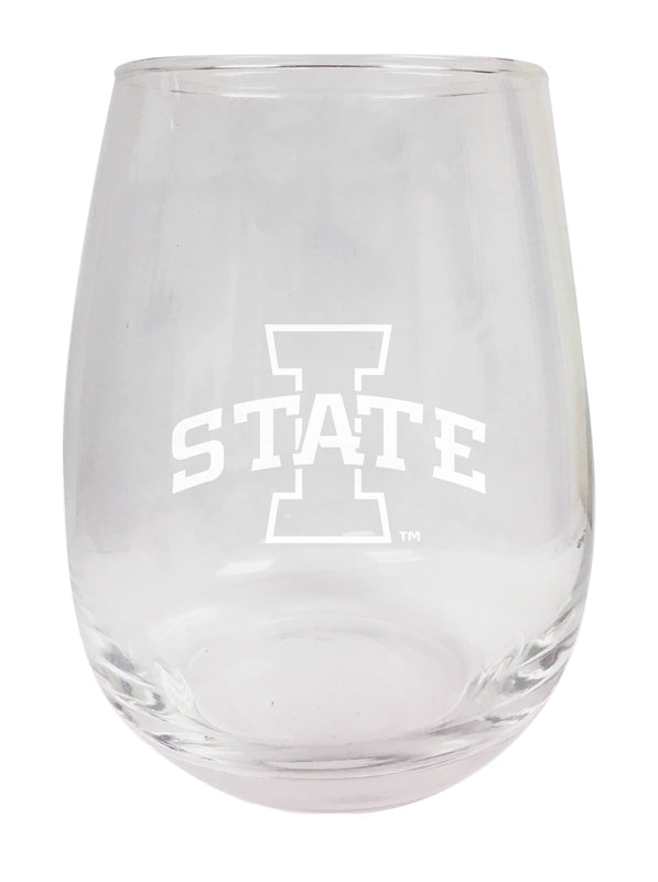Iowa State Cyclones NCAA 15 oz Laser-Engraved Stemless Wine Glass - Perfect for Alumni & Fans
