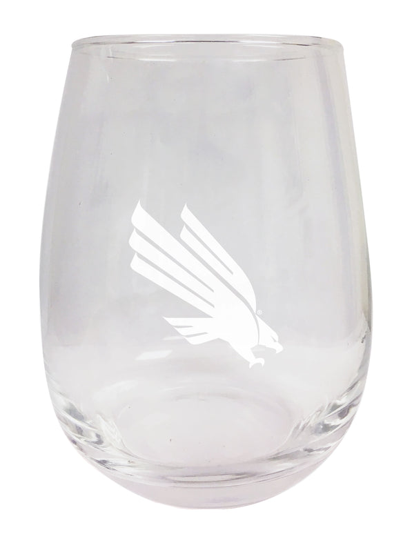 North Texas NCAA 15 oz Laser-Engraved Stemless Wine Glass - Perfect for Alumni & Fans