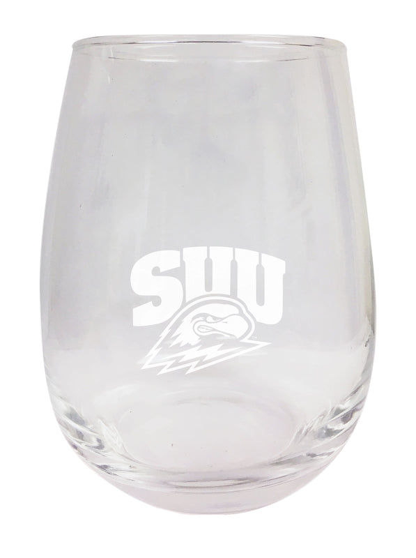 Southern Utah University NCAA 15 oz Laser-Engraved Stemless Wine Glass - Perfect for Alumni & Fans