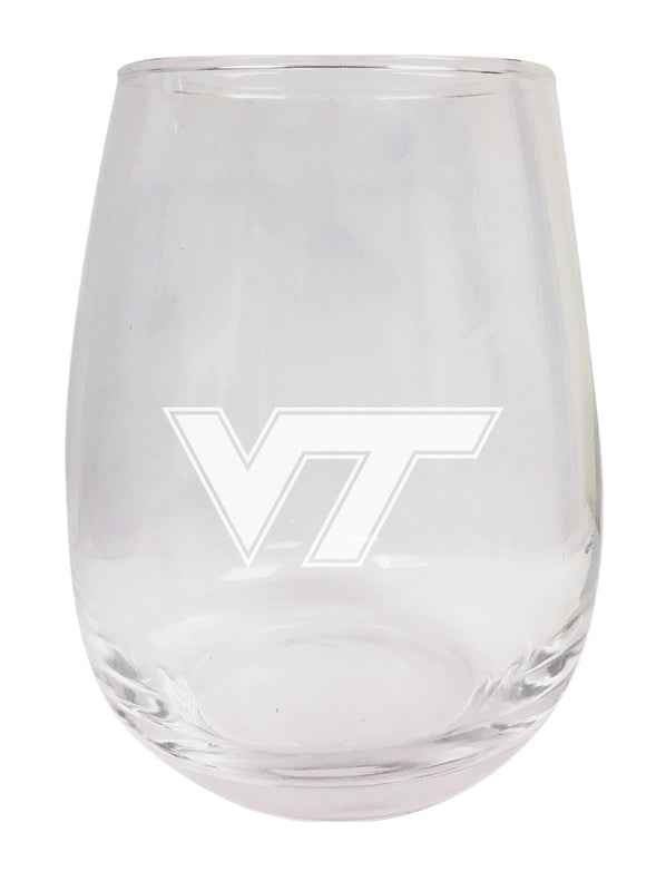 Virginia Tech Hokies NCAA 15 oz Laser-Engraved Stemless Wine Glass - Perfect for Alumni & Fans