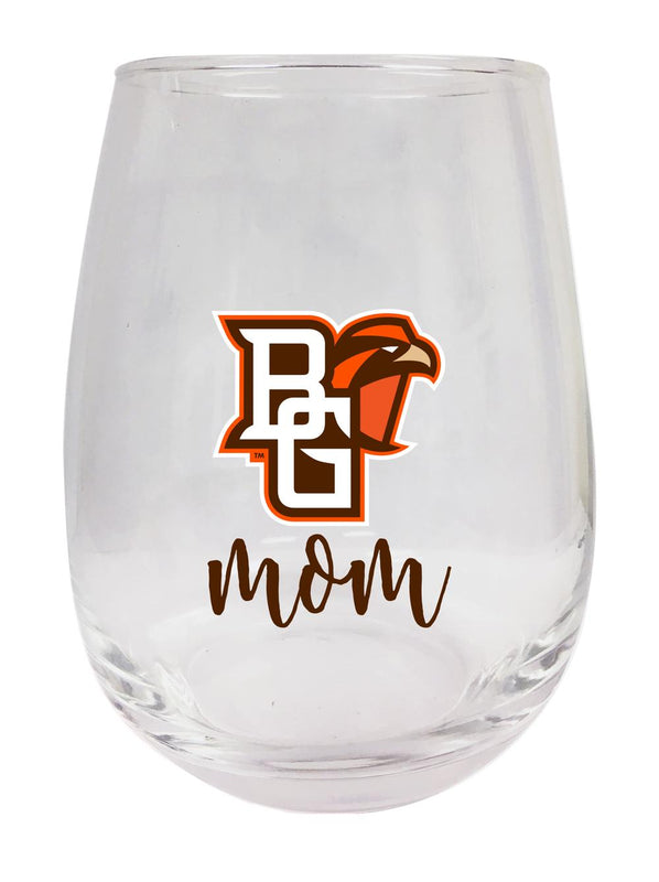 Bowling Green Falcons 15 oz Stemless Wine Glass for Mom Officially Licensed