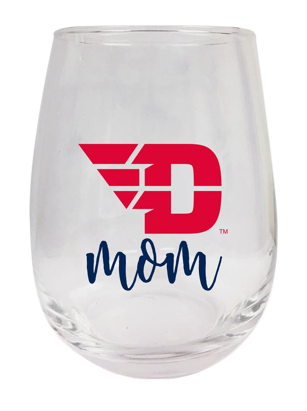 Dayton Flyers 15 oz Stemless Wine Glass for Mom Officially Licensed