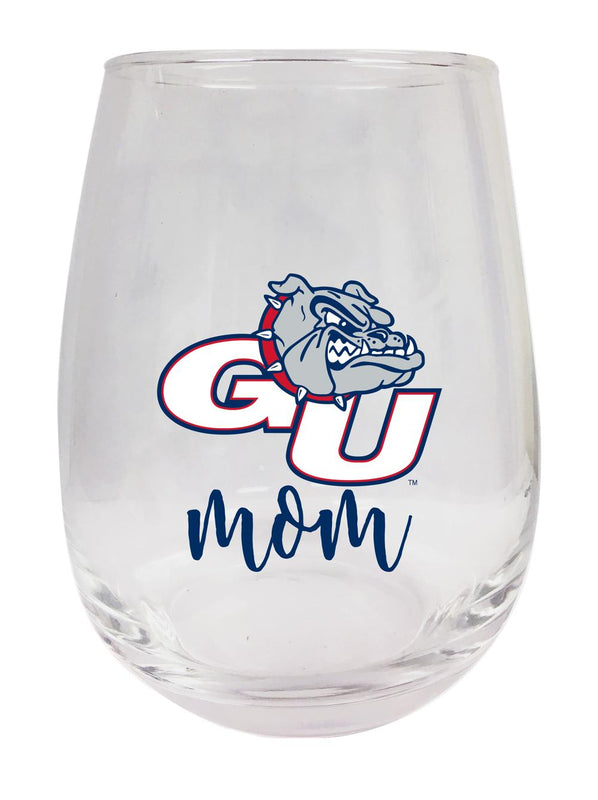 Gonzaga Bulldogs 15 oz Stemless Wine Glass for Mom Officially Licensed
