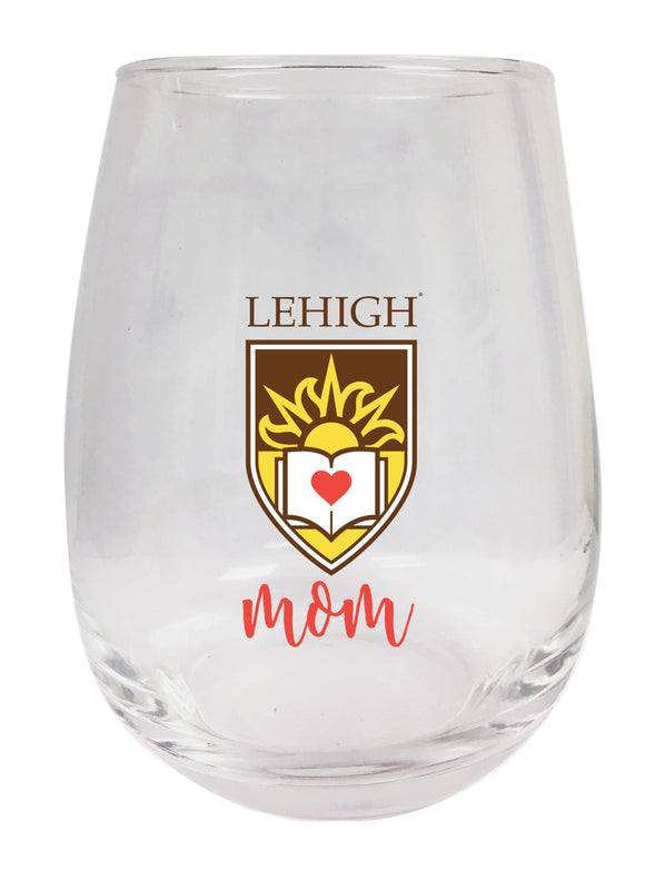 Lehigh University Mountain Hawks 15 oz Stemless Wine Glass for Mom Officially Licensed