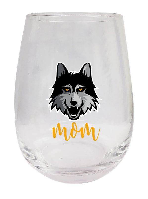 Loyola University Ramblers 15 oz Stemless Wine Glass for Mom Officially Licensed