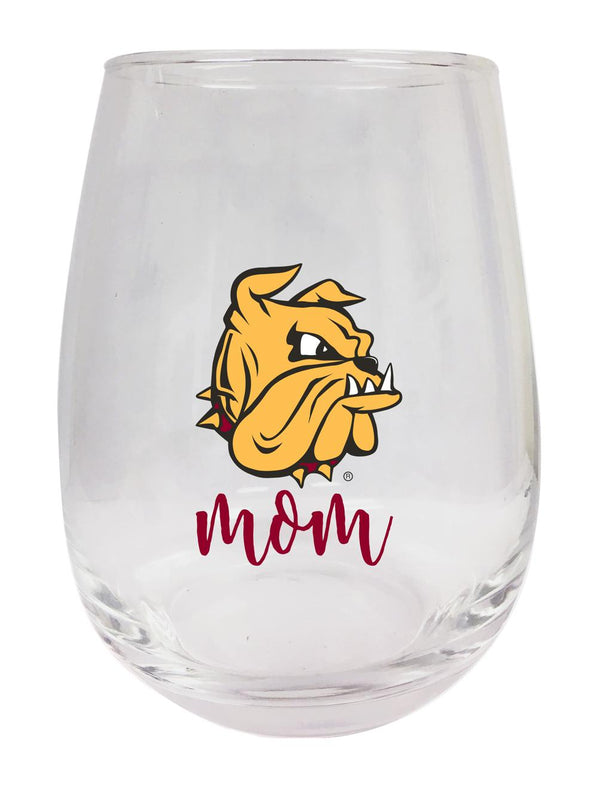 Minnesota Duluth Bulldogs 15 oz Stemless Wine Glass for Mom Officially Licensed