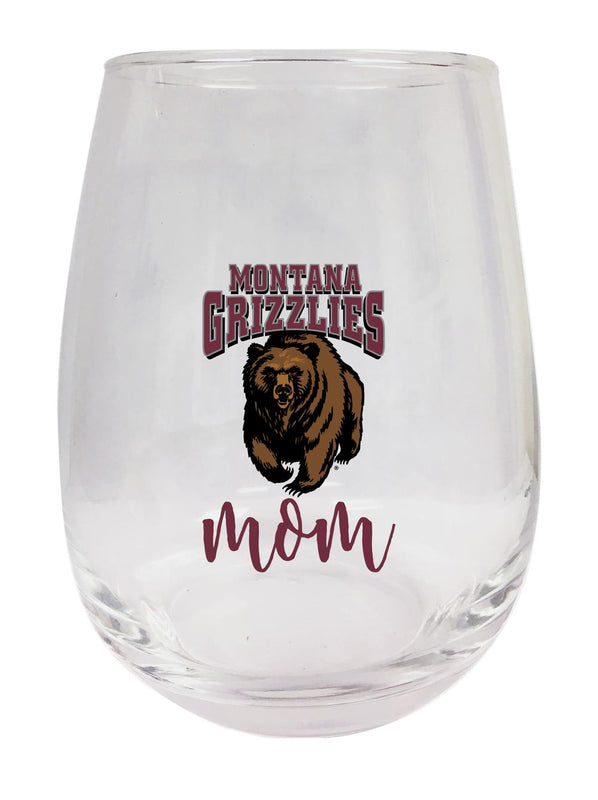 Montana University 15 oz Stemless Wine Glass for Mom Officially Licensed