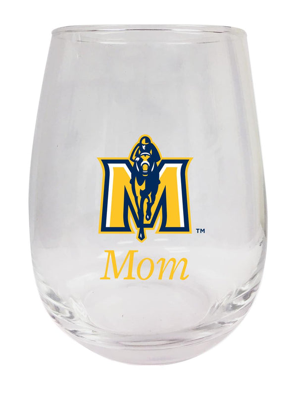 Murray State University 15 oz Stemless Wine Glass for Mom Officially Licensed