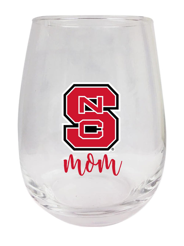 NC State Wolfpack 15 oz Stemless Wine Glass for Mom Officially Licensed