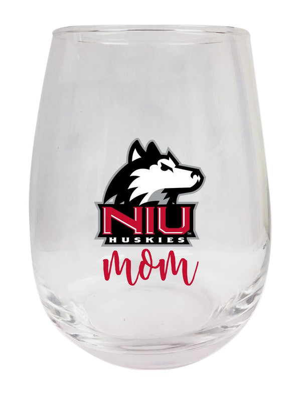 Northern Illinois Huskies 15 oz Stemless Wine Glass for Mom Officially Licensed