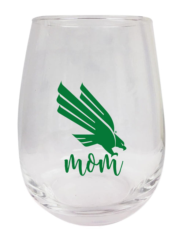 North Texas 15 oz Stemless Wine Glass for Mom Officially Licensed