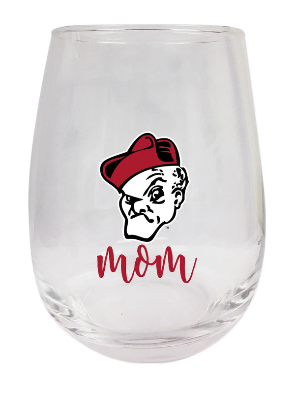 Ohio Wesleyan University 15 oz Stemless Wine Glass for Mom Officially Licensed