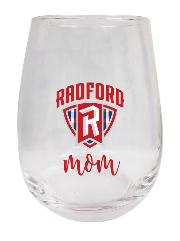 Radford University Highlanders 15 oz Stemless Wine Glass for Mom Officially Licensed