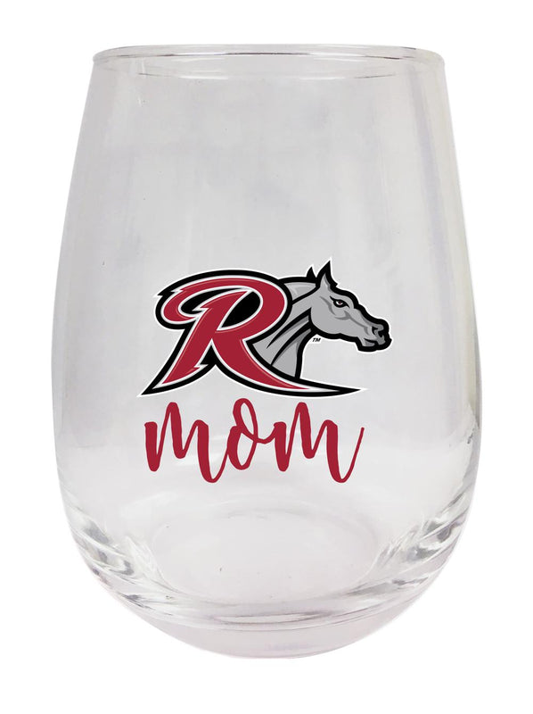 Rider University Broncs 15 oz Stemless Wine Glass for Mom Officially Licensed