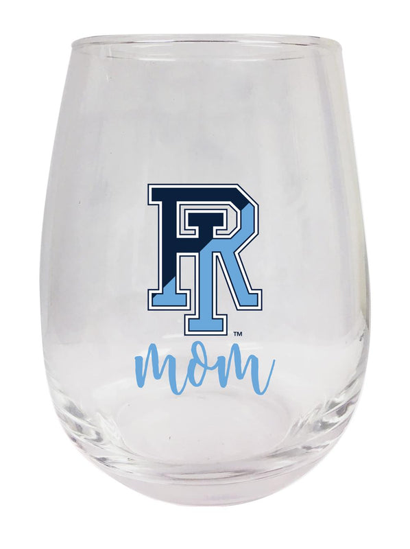 Rhode Island University 15 oz Stemless Wine Glass for Mom Officially Licensed