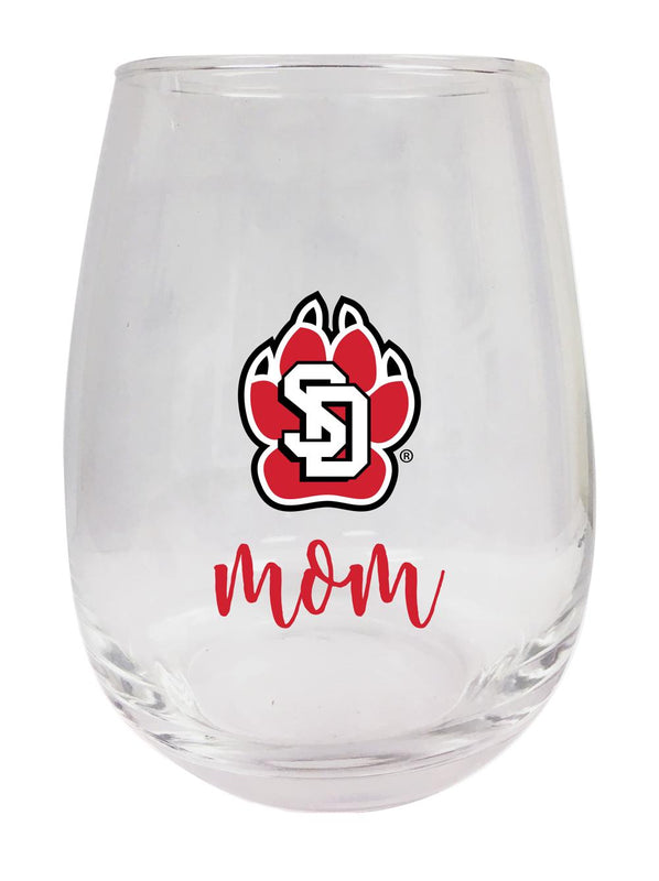 South Dakota Coyotes 15 oz Stemless Wine Glass for Mom Officially Licensed