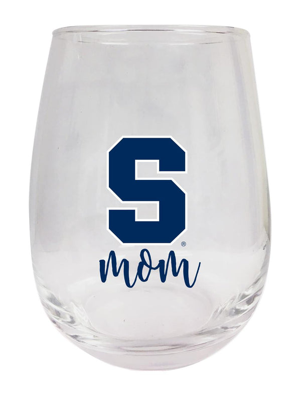 Syracuse Orange 15 oz Stemless Wine Glass for Mom Officially Licensed