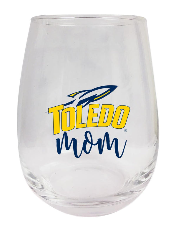 Toledo Rockets 15 oz Stemless Wine Glass for Mom Officially Licensed