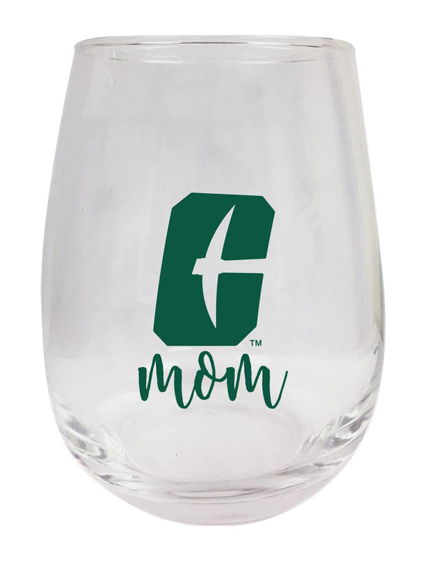 North Carolina Charlotte Forty-Niners 15 oz Stemless Wine Glass for Mom Officially Licensed
