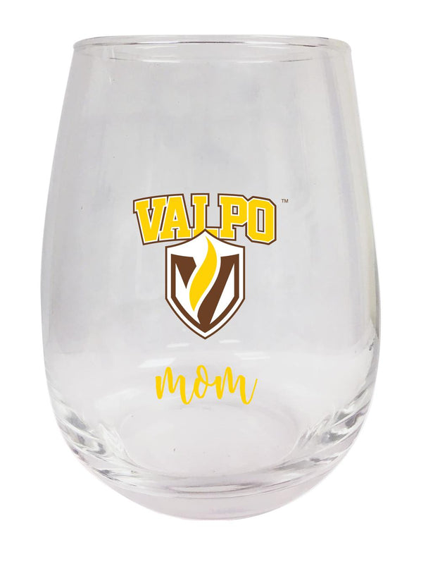 Valparaiso University 15 oz Stemless Wine Glass for Mom Officially Licensed