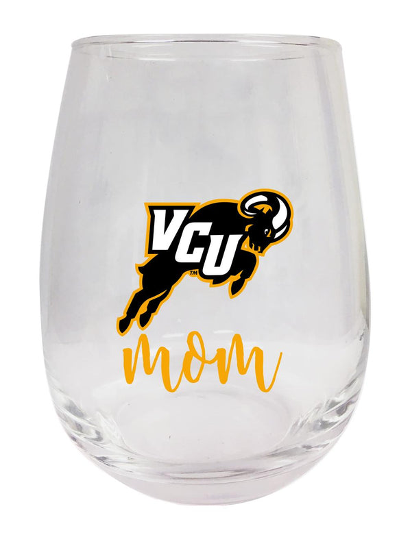 Virginia Commonwealth 15 oz Stemless Wine Glass for Mom Officially Licensed