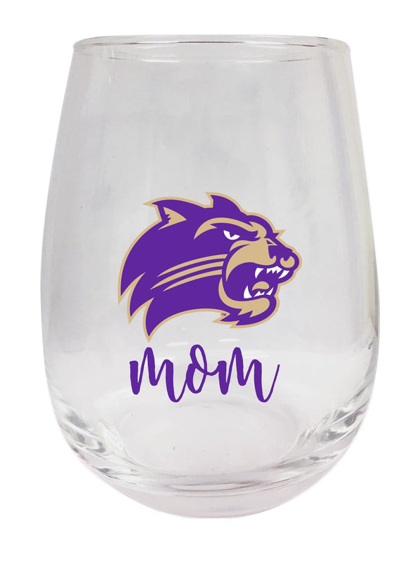 Western Carolina University 15 oz Stemless Wine Glass for Mom Officially Licensed