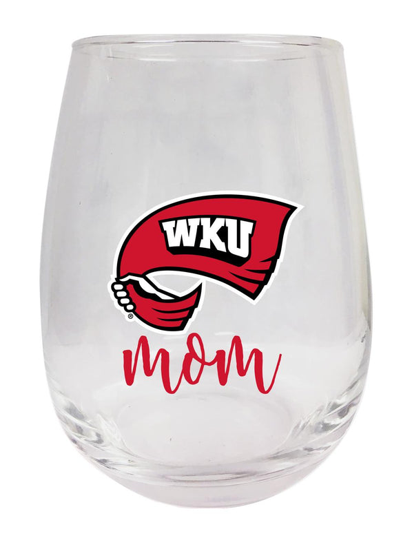 Western Kentucky Hilltoppers 15 oz Stemless Wine Glass for Mom Officially Licensed