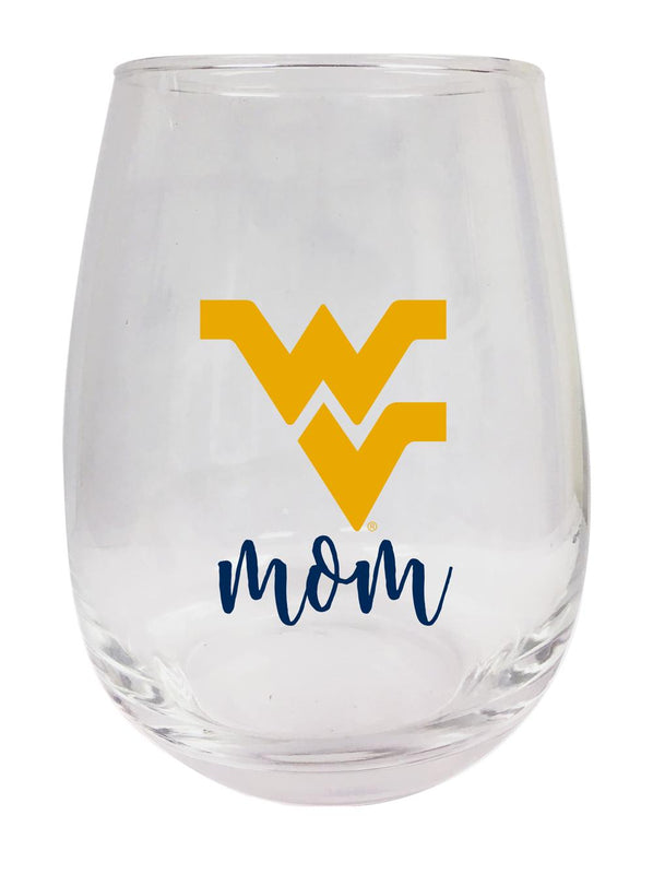 West Virginia Mountaineers 15 oz Stemless Wine Glass for Mom Officially Licensed