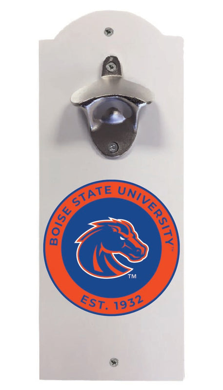 Boise State Broncos Wall Mounted Bottle Opener White Officially Licensed Collegiate Product White