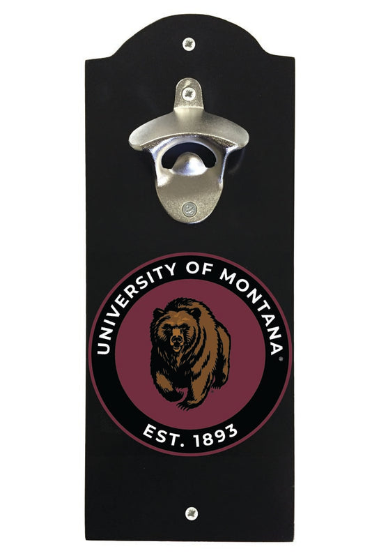 Montana University Wall Mounted Bottle Opener Black Officially Licensed Collegiate Product Black