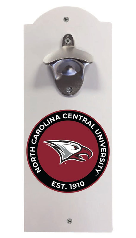 North Carolina Central Eagles Wall Mounted Bottle Opener White Officially Licensed Collegiate Product White