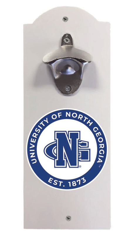 North Georgia Nighthawks Wall Mounted Bottle Opener White Officially Licensed Collegiate Product White