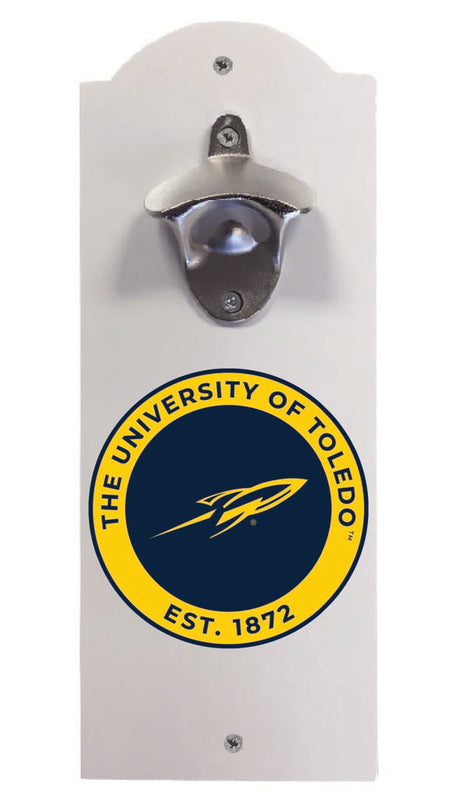 Toledo Rockets Wall Mounted Bottle Opener White Officially Licensed Collegiate Product White