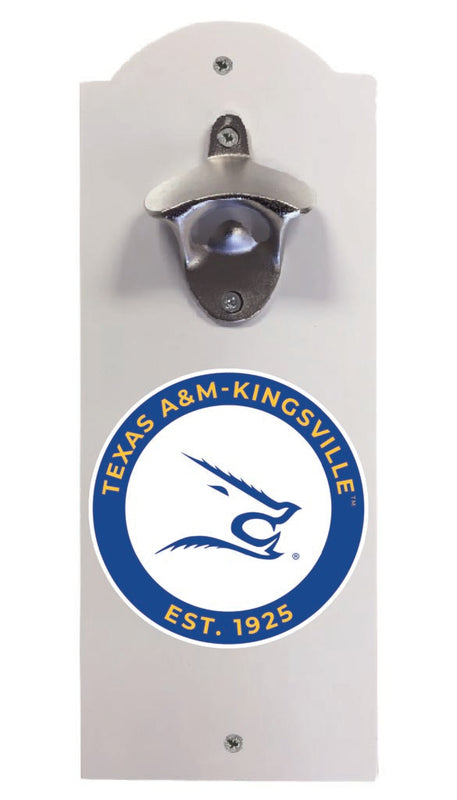 Texas A&M Kingsville Javelinas Wall Mounted Bottle Opener White Officially Licensed Collegiate Product White