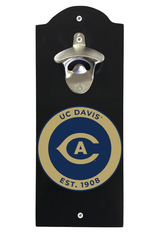 UC Davis Aggies Wall Mounted Bottle Opener Black Officially Licensed Collegiate Product Black