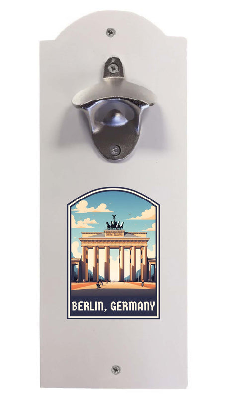 Berlin Germany Design A Souvenir Wall mounted bottle opener White White