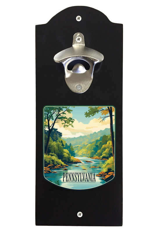 Pennsylvania Design B Souvenir Wall mounted bottle opener Black Black