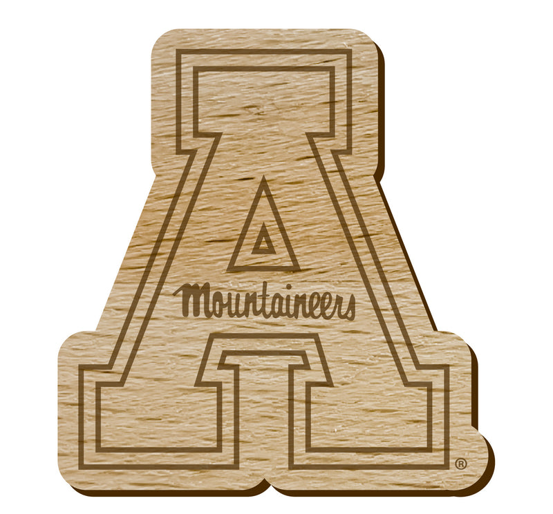 Appalachian State Officially Licensed Precision-Cut Wooden Magnet – Printed or Engraved Logo Etched