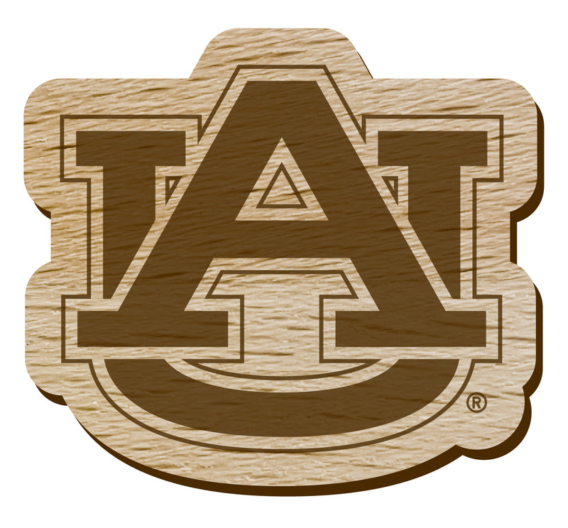 Auburn Tigers Officially Licensed Precision-Cut Wooden Magnet – Printed or Engraved Logo Etched