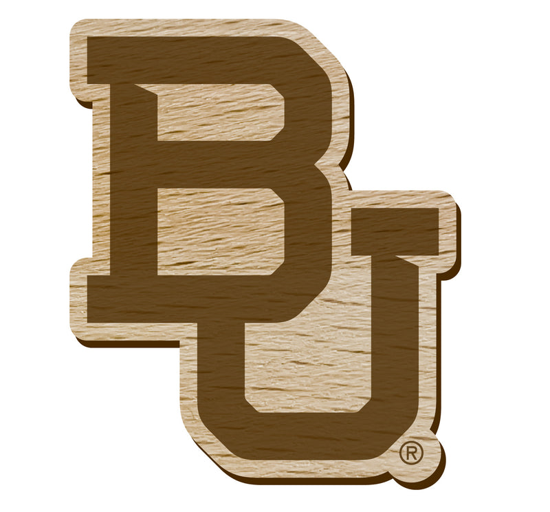 Baylor Bears Officially Licensed Precision-Cut Wooden Magnet – Printed or Engraved Logo Etched