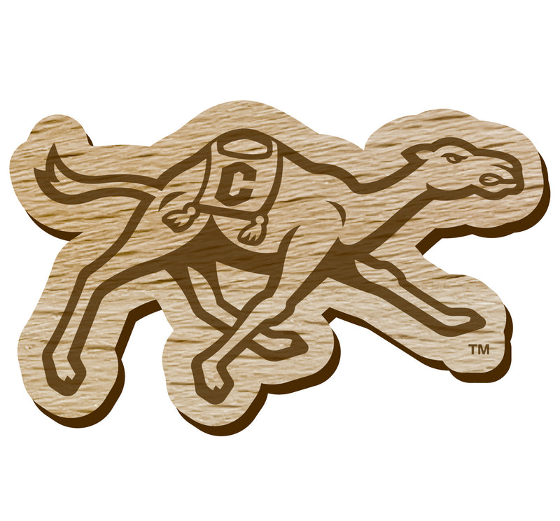 Campbell University Fighting Camels Officially Licensed Precision-Cut Wooden Magnet – Printed or Engraved Logo Etched