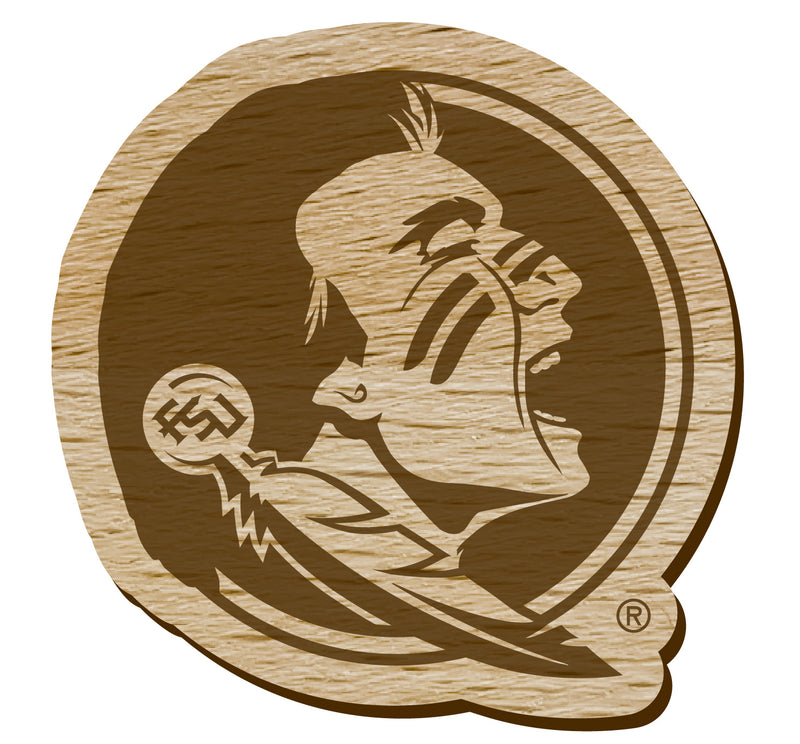 Florida State Seminoles Officially Licensed Precision-Cut Wooden Magnet – Printed or Engraved Logo Etched