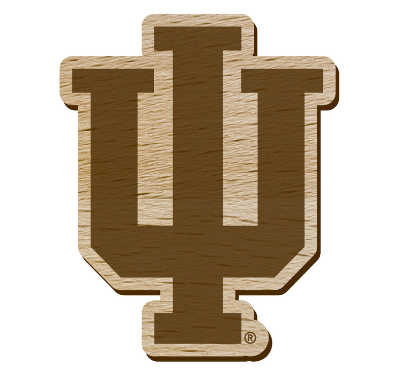 Indiana Hoosiers Officially Licensed Precision-Cut Wooden Magnet – Printed or Engraved Logo Etched