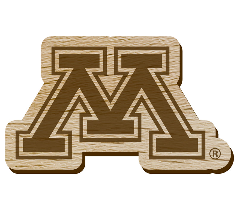 Minnesota Gophers Officially Licensed Precision-Cut Wooden Magnet – Printed or Engraved Logo Etched