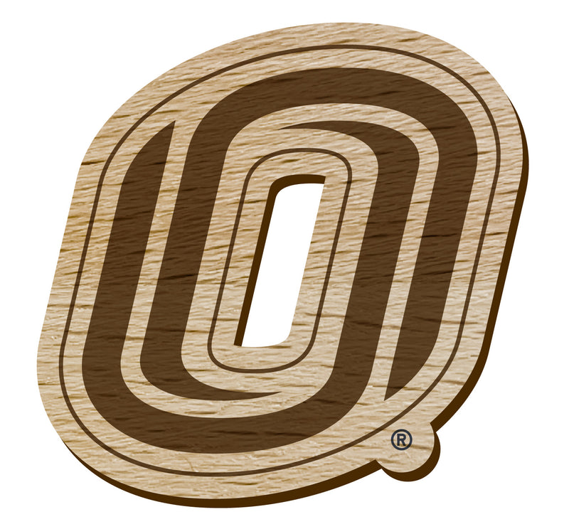 Nebraska at Omaha Officially Licensed Precision-Cut Wooden Magnet – Printed or Engraved Logo Etched