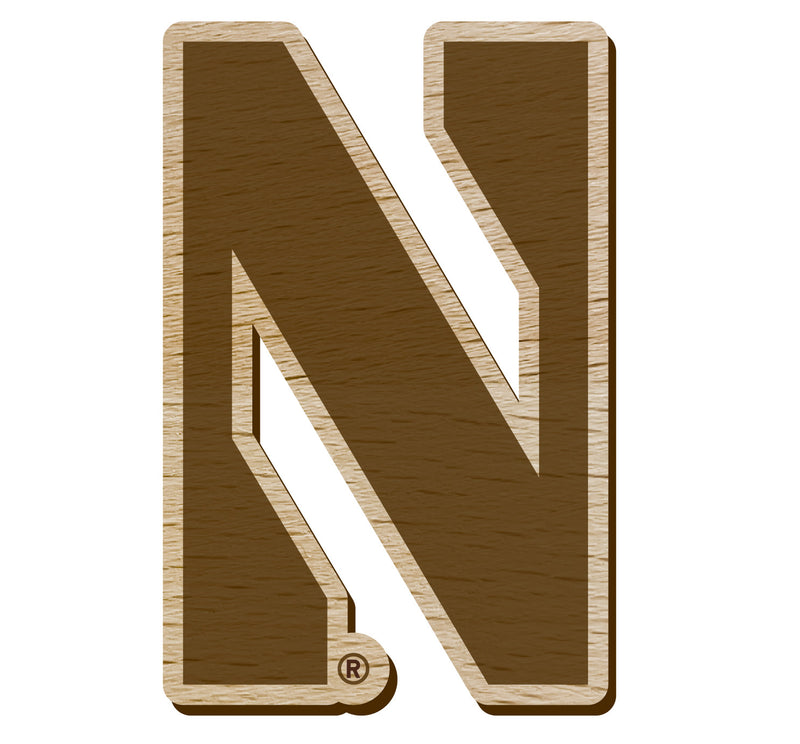 Northwestern University Wildcats Officially Licensed Precision-Cut Wooden Magnet – Printed or Engraved Logo