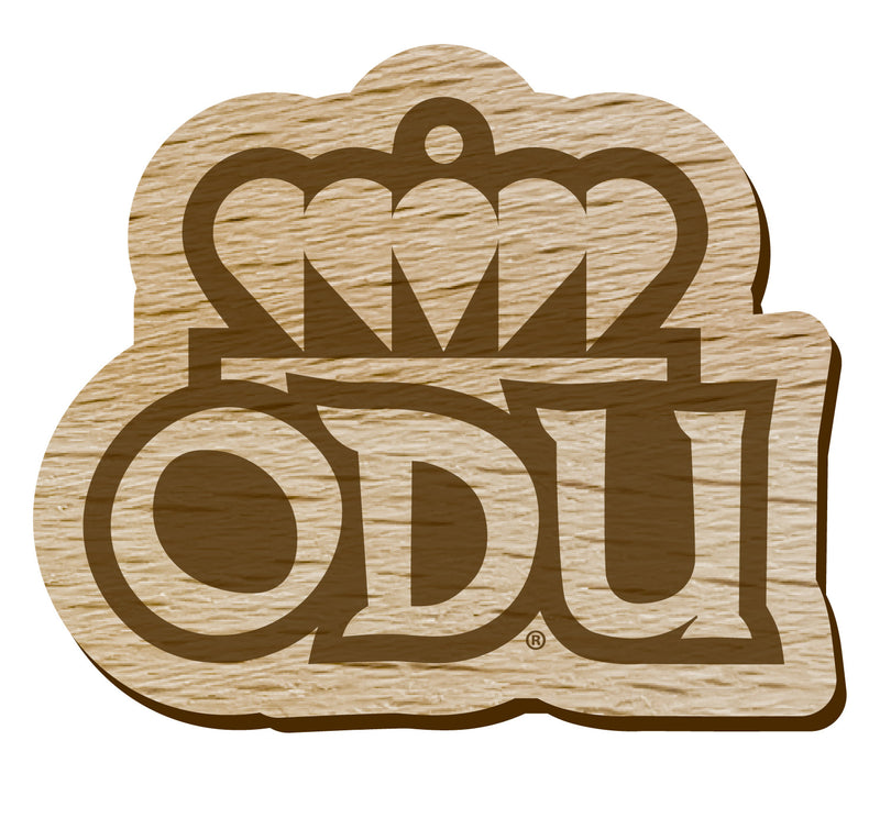 Old Dominion Monarchs Officially Licensed Precision-Cut Wooden Magnet – Printed or Engraved Logo Etched