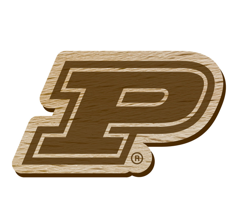 Purdue Boilermakers Officially Licensed Precision-Cut Wooden Magnet – Printed or Engraved Logo Etched