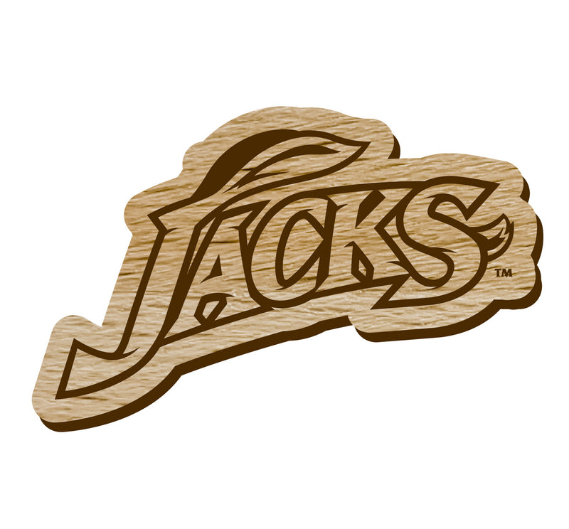 South Dakota State Jackrabbits Officially Licensed Precision-Cut Wooden Magnet – Printed or Engraved Logo Etched
