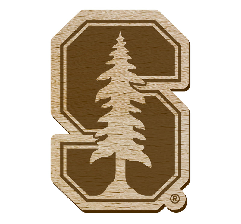 Stanford University Officially Licensed Precision-Cut Wooden Magnet – Printed or Engraved Logo Etched